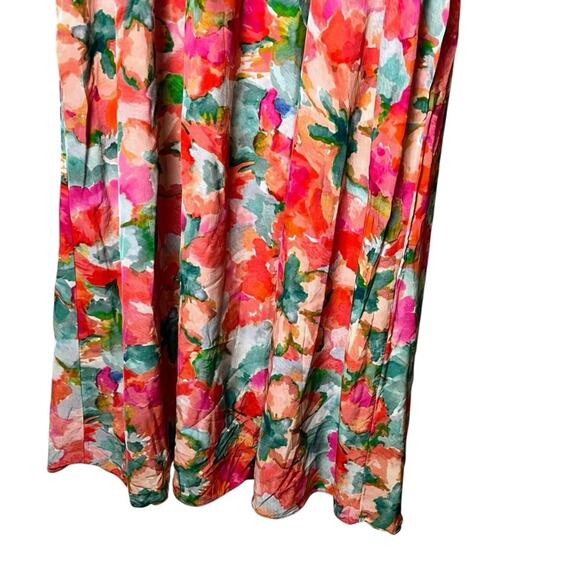 Soft Surroundings Evalina Maxi Dress 2X Plus Floral Chiffon Pockets Tropical - Picture 10 of 12